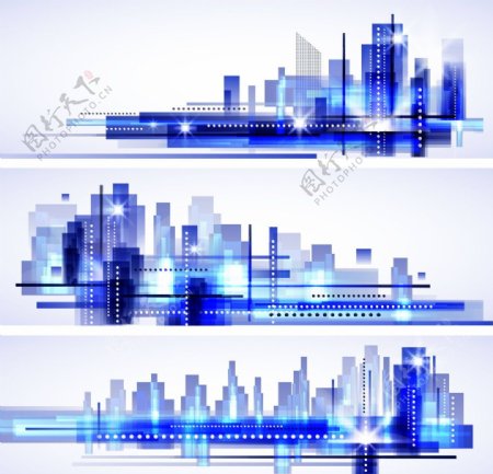 城市建筑剪影图片
