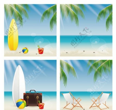 夏季图标夏季旅游设计图片