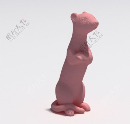 松鼠雕塑模型图片