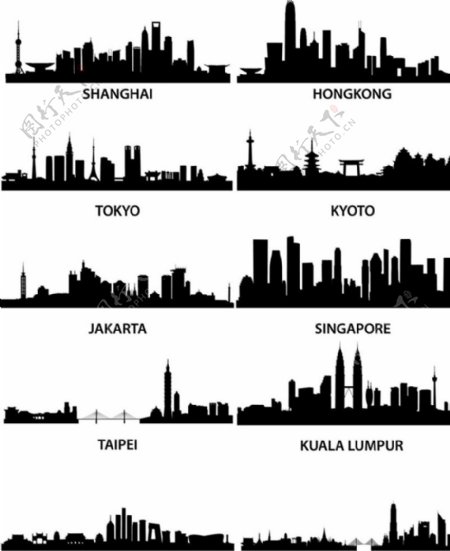 世界城市地标图片