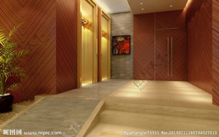 商业空间电梯间图片