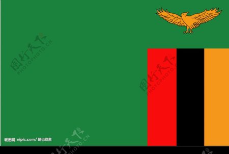 赞比亚国旗图片