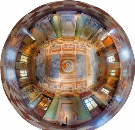 海布伦宫穹顶壁画图片