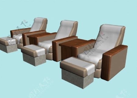 3D足浴椅子图片