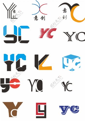 yc创意logo图片
