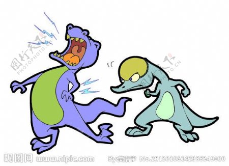 卡通动物恐龙图片