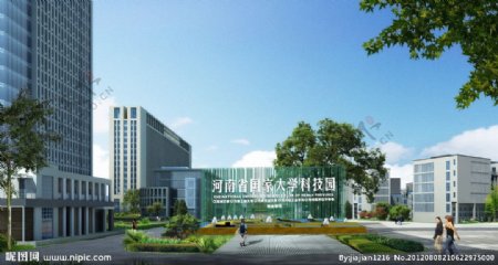 河南省国家大学科技园大门入口图片
