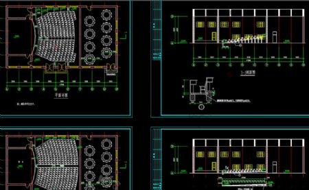 礼堂建筑施工图图片