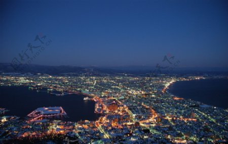 北海道百万函馆夜景图片