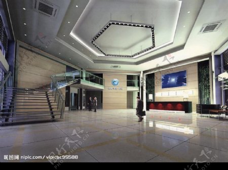 网龙中国公司门厅方案二图片