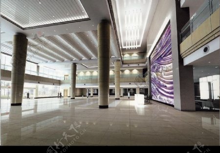 福建省立医院医技综合楼门厅方案一图片