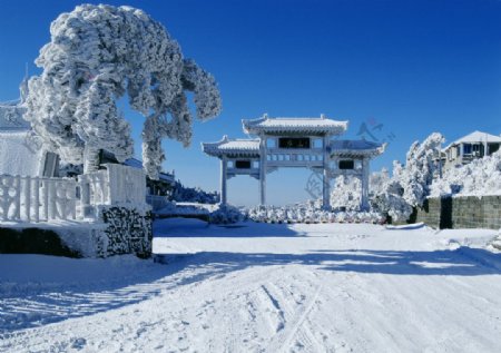 冬日庐山景观图片