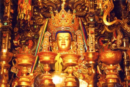 佛塔西藏日喀则班禅宗教扎什伦布寺信仰活佛喇嘛17图片