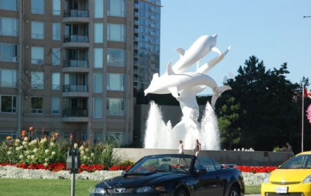加拿大科罗纳城市雕塑图片