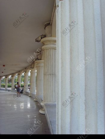 罗马柱长廊图片