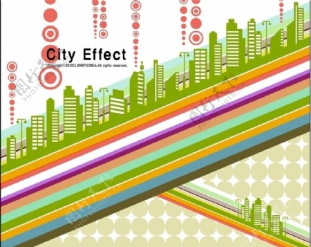 矢量城市建筑素材图片