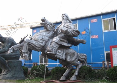 成吉思汗骑大马图片