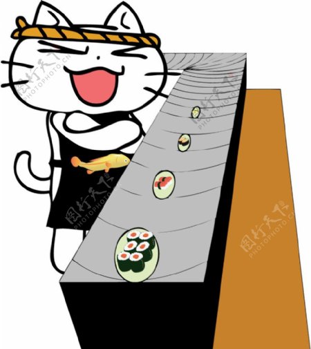 猫大将回转寿司图片