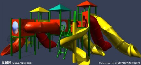 儿童游乐园模型图片