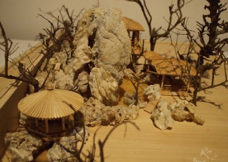 园林建筑模型图片