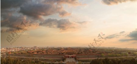 紫禁城全景图图片