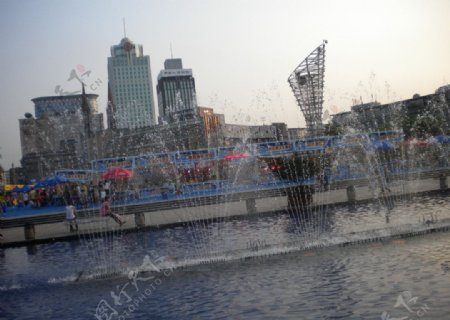 宁波天一广场音乐喷泉图片