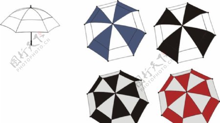 雨伞矢量设计图图片