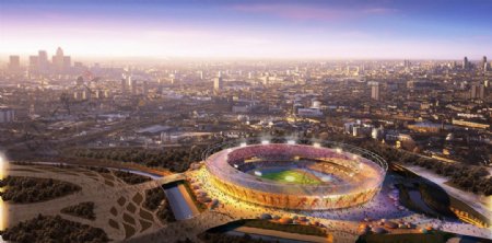 伦敦奥运主会场olympicstadiumaerialview图片
