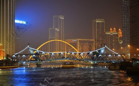 天津海河解放桥图片