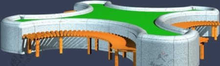 max3D模型花池树池图片