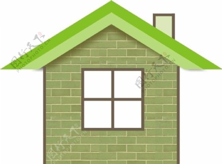 绿色小屋图片