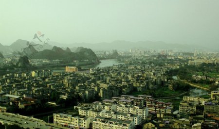 桂林市城市全景图片