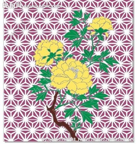 水彩菊花图图片