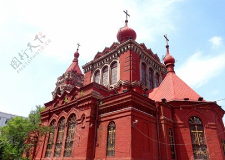 哈尔滨天主堂图片