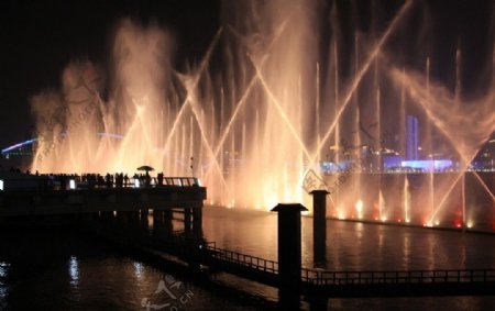 上海世博会音乐喷泉图片