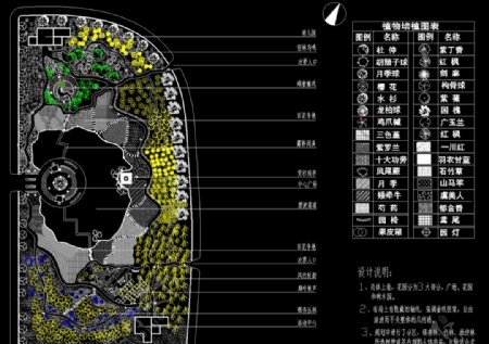 公园广场绿化小游园绿化规划平图片