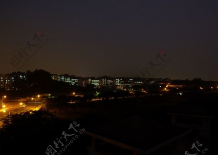 狮山大学城夜景图片