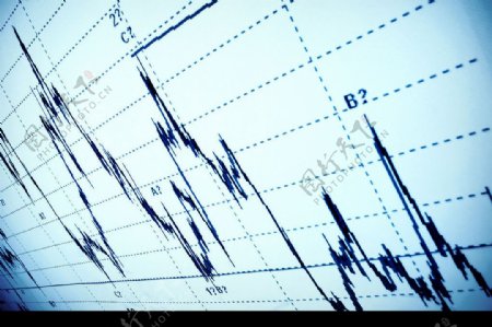 股票曲线图图片素材