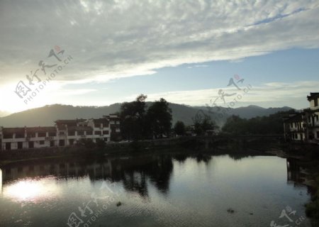 宏村南湖景观图片