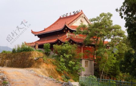 玉屏山上寺庙图片