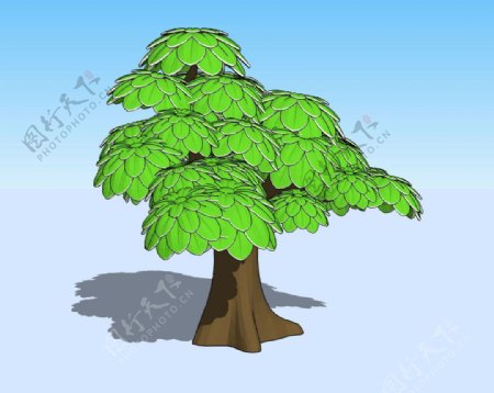 树木3D模型图片