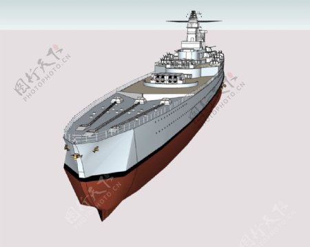战列舰3D模型图片
