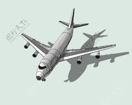 波音7473D模型图片