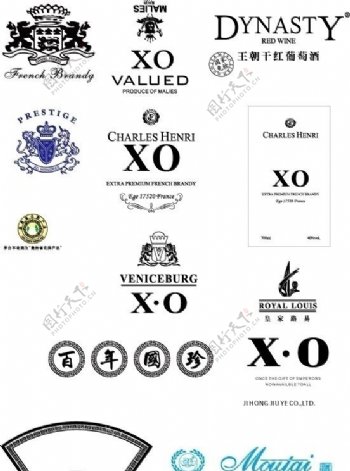 洋酒XO标志图片