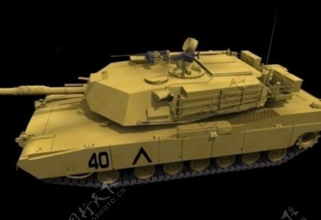 M1艾布拉姆斯主战坦克3d素材图片
