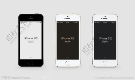苹果手机5S三色图片