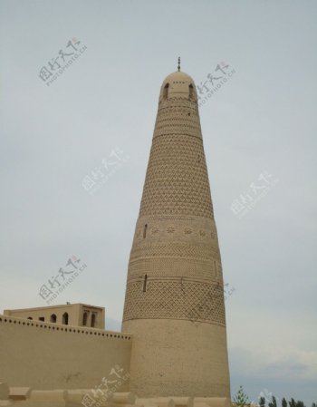 新疆吐鲁番苏公塔塔身图片