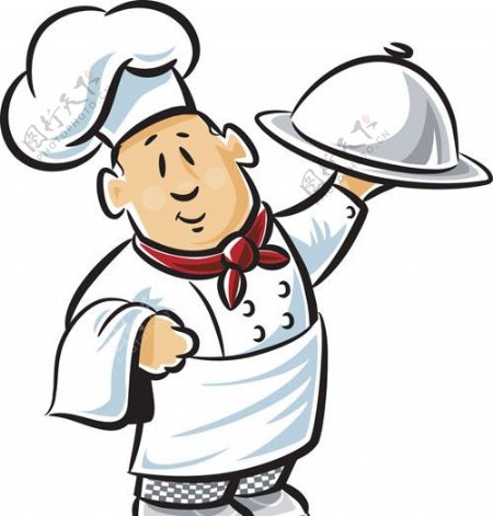 卡通趣味外国厨师人物图片