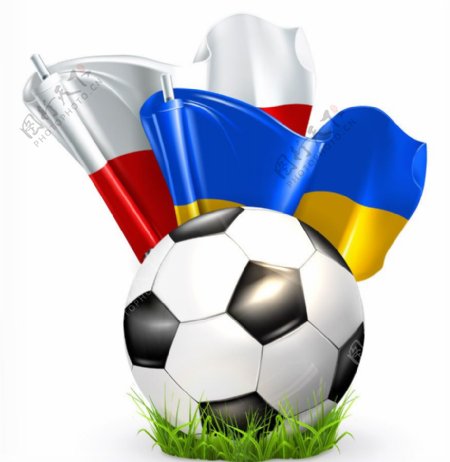世界杯足球国旗图片