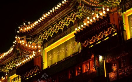 北京通州运河文化广场夜景图片